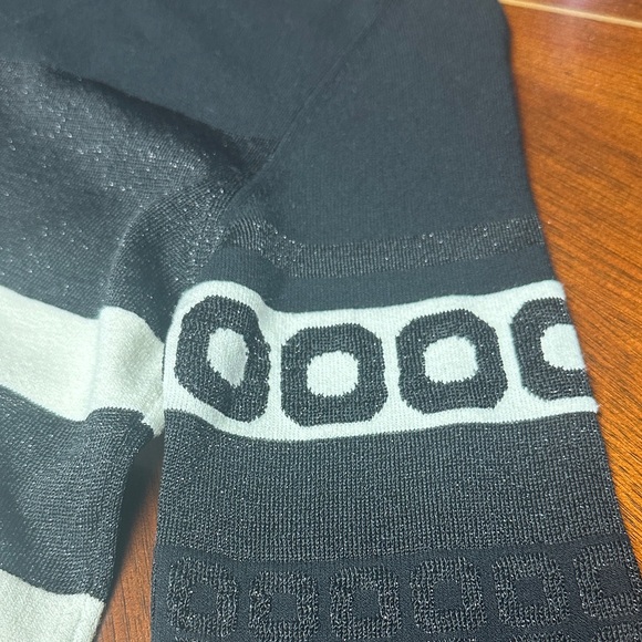 Boutique Moschino Black & White Knit Shirt Dress Size S - Picture 3 of 16